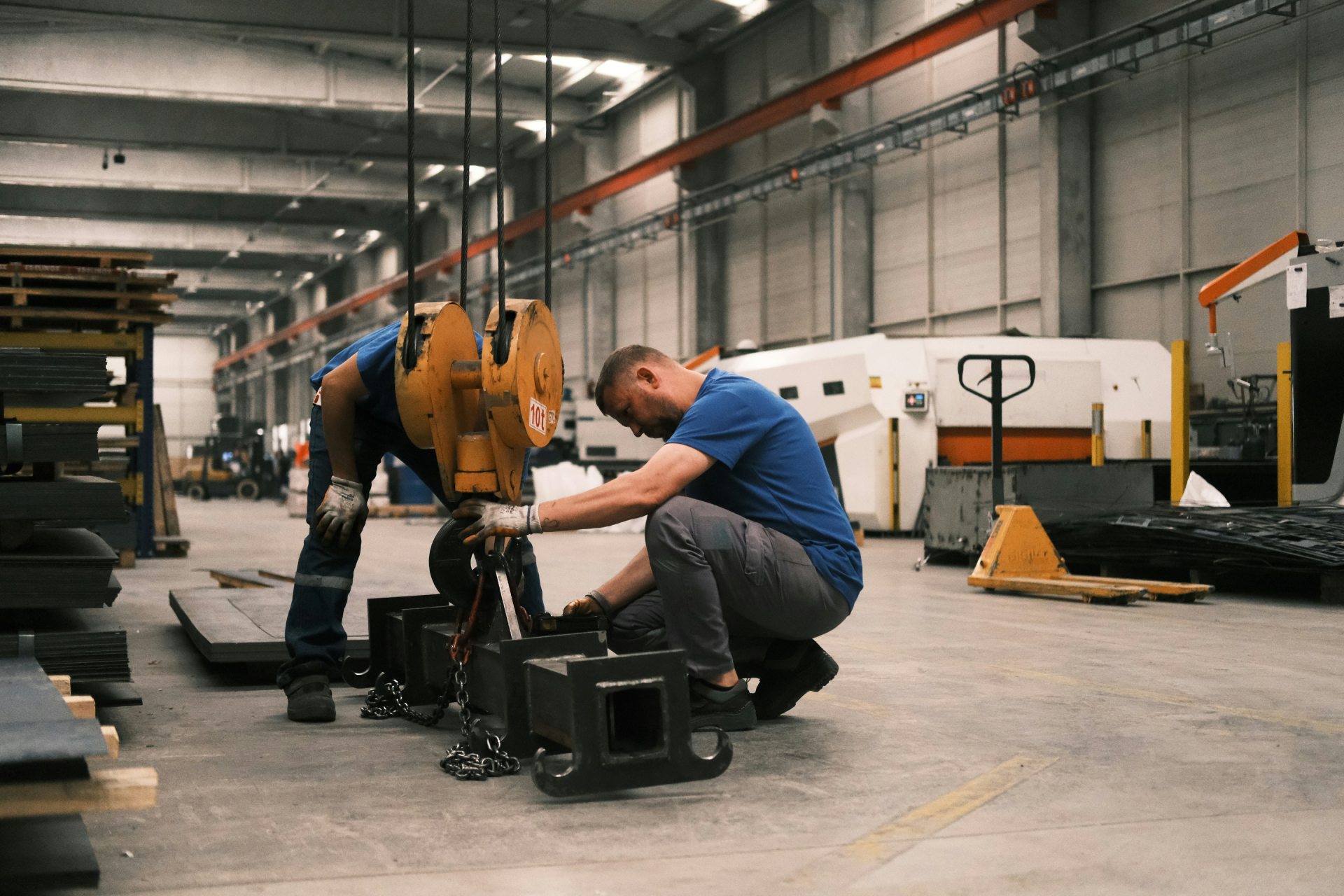 Trabajo en un taller industrial